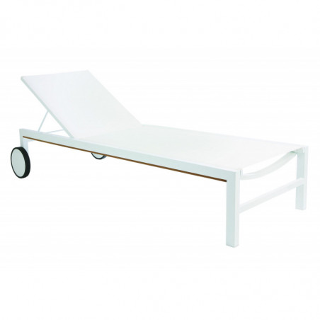 Chaise Longue Shio - Blanc - Lot de 2 Garbar - 1 Chaise Longue Shio - Blanc - Lot de 2 Garbar - 1
