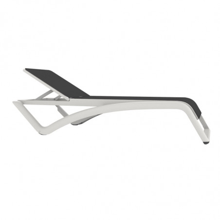 Chaise Longue Sky Club - Blanc et Gris - Lot de 2 Resol - 1 Chaise Longue Sky Club - Blanc et Gris - Lot de 2 Resol - 1