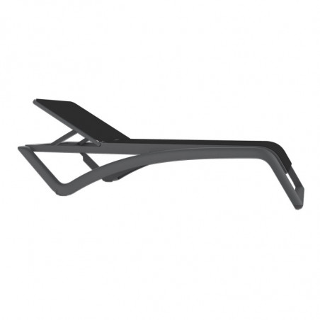 Chaise Longue Sky Club - Gris Foncé et Gris Noir - Lot de 2 Resol - 1 Chaise Longue Sky Club - Gris Foncé et Gris Noir - Lot de 2 Resol - 1