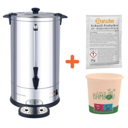 Pack Percolateur Professionnel à Café 14 L avec Filtre Permanent - 100 Tasses FourniResto - 1 Pack Percolateur Professionnel à Café 14 L avec Filtre Permanent - 100 Tasses FourniResto - 1