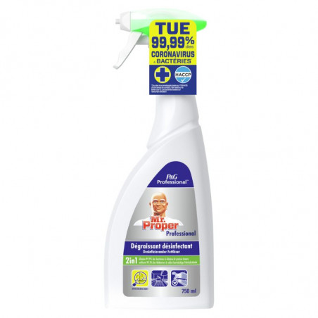 Spray Nettoyant Dégraissant Désinfectant 2 en 1 - 750 ml Procter & Gamble - 1 Spray Nettoyant Dégraissant Désinfectant 2 en 1 - 750 ml Procter & Gamble - 1