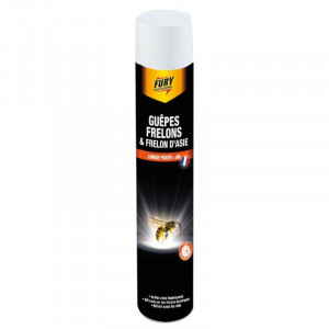 Bombe Tue Guêpes, Frelons et Frelons Asiatiques - 750 ml FURY - 1