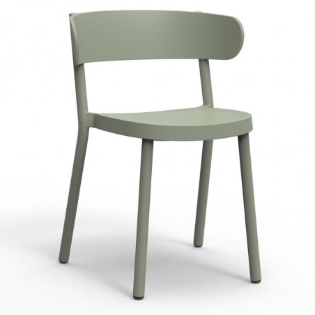 Chaise Casino - Gris Vert - Lot de 2 Resol - 1 Chaise Casino - Gris Vert - Lot de 2 Resol - 1