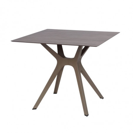 Table Bois à Pied Sable - 90 x 90 cm Resol - 1 Table Bois à Pied Sable - 90 x 90 cm Resol - 1