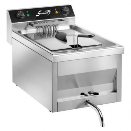 Friteuse Professionnelle à Poser avec Robinet de Vidange - 12 L Sofraca - 1 Friteuse Professionnelle à Poser avec Robinet de Vidange - 12 L Sofraca - 1