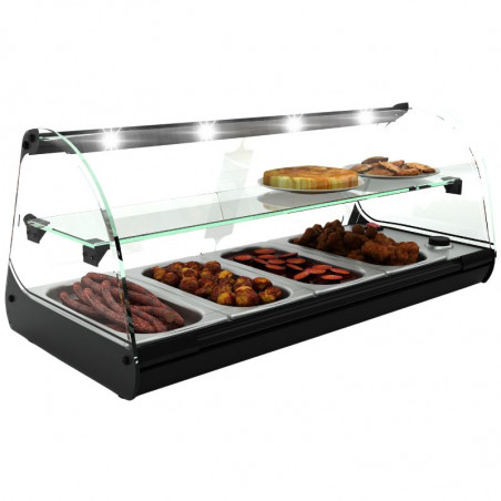 Vitrine Chaude à Poser - DEUX NIVEAUX Bain Marie - GN 1/3 SAYL - 1 Vitrine Chaude à Poser - DEUX NIVEAUX Bain Marie - GN 1/3 SAYL - 1