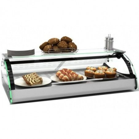 Vitrine Chaude à Poser Libre Service - MAXISELF Sahara - avec etagère - L 690 mm SAYL - 1 Vitrine Chaude à Poser Libre Service - MAXISELF Sahara - avec etagère - L 690 mm SAYL - 1