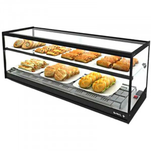Vitrine Chaude à Poser - LOGIC Triple - Sahara - avec 1 etagère - L 1190 mm SAYL - 1