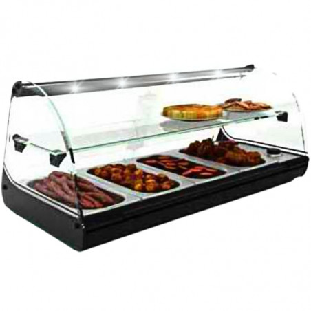 Vitrine Chaude à Poser - SHARK 2P Bain Marie - GN 1/3 SAYL - 1 Vitrine Chaude à Poser - SHARK 2P Bain Marie - GN 1/3 SAYL - 1