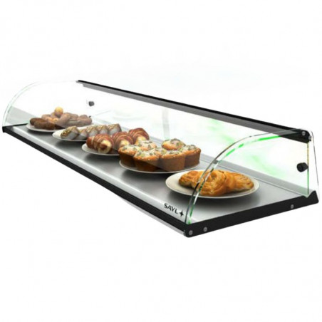 Vitrine Neutre - NEUTRE Présentoirs en Verre Courbé sans LED - L 1190 mm SAYL - 1 Vitrine Neutre - NEUTRE Présentoirs en Verre Courbé sans LED - L 1190 mm SAYL - 1