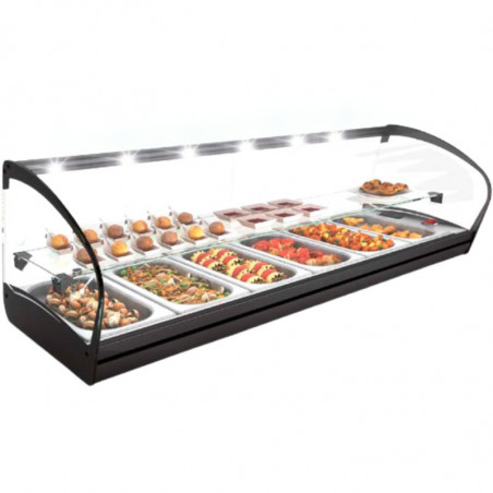 Vitrine Chaude à Poser - SHARK 2P Bain Marie - GN 1/3 SAYL - 1 Vitrine Chaude à Poser - SHARK 2P Bain Marie - GN 1/3 SAYL - 1