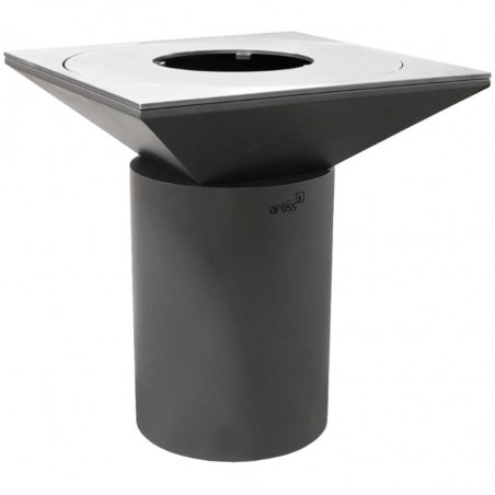 Brasero G6 Graphite 90 cm - Acier Carbone ARTISS - 1 Brasero G6 Graphite 90 cm - Acier Carbone ARTISS - 1