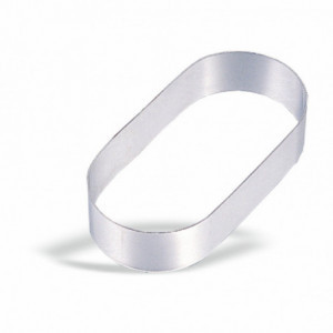 Cercle Ovale en Inox - L 250 x P 112 mm