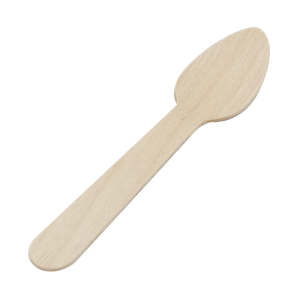 Cuillères à Dessert en Bouleau - 125 mm - Lot de 100