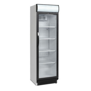 Armoire Boissons Réfrigérée 1 Porte Vitrée avec Canopy - Blanche  - 390 L