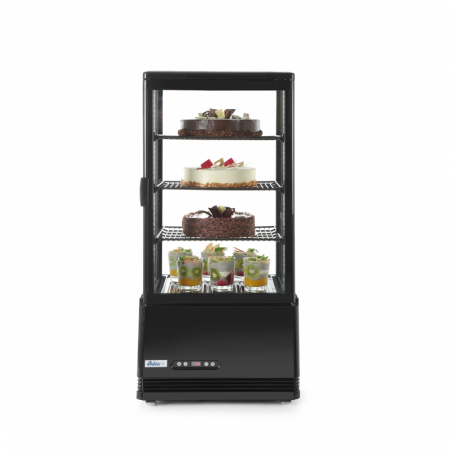 Vitrine Réfrigérée Noire 4 Faces Vitrées - 78 litres HENDI - 2 Vitrine Réfrigérée Noire 4 Faces Vitrées - 78 litres HENDI - 2