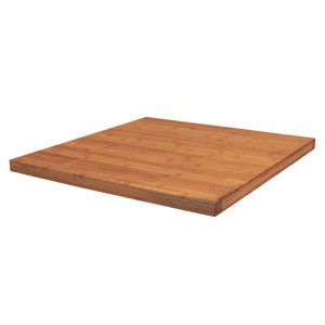 Plateau de Table Figari Carré - Bambou Naturel - 600 x 600 mm