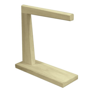 Support Saucisse Perche en Bois de Peuplier - 350 x 120 mm