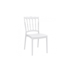 Chaise Napoléon Empilable Blanc - H 920 mm